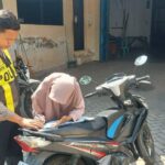 Polisi saat melakukan razia hunting system di Jombang./bongkah.id/Karimatul Maslahah/