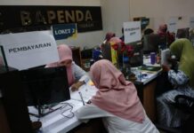 Loket pembayaran pajak di Bapenda Jombang./bongkah.id/Karimatul Maslahah/
