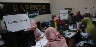 Loket pembayaran pajak di Bapenda Jombang./bongkah.id/Karimatul Maslahah/