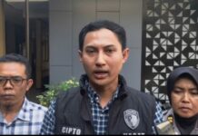 Kasatreskrim Polres Kediri Kota, AKP Cipto Leksana, saat konferensi pers di Mapolresta Kediri, Rabu (3/9/2025).