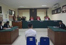 Sidang putusan di PN Jombang, kasus pembunuhan balita./bongkah.id/Karimatul Maslahah/