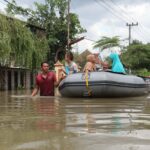 Banjir yang sempat merendam wilayah Kecamatan Sumobito, Kabupaten Jombang./bongkah.id/Karimatul Maslahah/