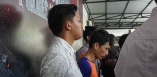 MJ pelaku pencurian barang elektronik di SDN Kecamatan Megaluh Jombang./bongkah.id/Karimatul Maslahah/