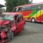 kendaraan yang terlibat lakalantas di Mojowarno, Jombang./bongkah.id/Karimatul Maslahah/