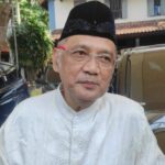 Menteri Haji dan Umrah Mochamad Irfan Yusuf saat menghadiri launching HSN 2025 di Tebuireng Jombang./bongkah.id/Karimatul Maslahah/