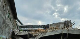 Bangunan Pondok Pesantren Al-Khoziny, Buduran, Sidoarjo, Jawa Timur ambruk. Dok SAR