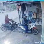 rekaman CCTV komplotan curanmor di Megaluh Jombang./bongkah.id/Karimatul Maslahah/