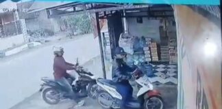 rekaman CCTV komplotan curanmor di Megaluh Jombang./bongkah.id/Karimatul Maslahah/