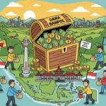Ilustrasi pencairan dana banpol dibuat oleh AI./bongkah.id/