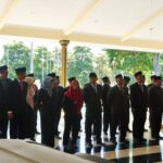 Pelantikan dan pengambilan sumpah jabatan di pendopo Kabupaten Jombang beberapa waktu lalu./bongkah.id/Karimatul Maslahah/