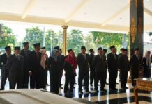 Pelantikan dan pengambilan sumpah jabatan di pendopo Kabupaten Jombang beberapa waktu lalu./bongkah.id/Karimatul Maslahah/