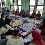 para pedagang pasar di Jombang saat menghadiri sosialisasi perbup baru oleh disdagrin jombang./bongkah.id/Karimatul Maslahah/