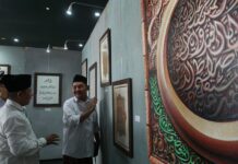 Kaligrafi karya santri SAKAL Denanyar di MINHA Tebuireng Jombang./bongkah.id/Karimatul Maslahah/