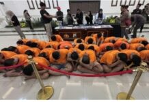 Pelaku pesta seks gay di Surabaya. Istimewa