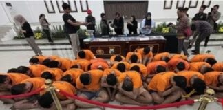 Pelaku pesta seks gay di Surabaya. Istimewa