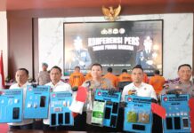 Polresta Mojokerto Bongkar Jaringan Sabu Lapas, Dua Kurir Diringkus, BB 1 Kg Senilai Rp1,3 Miliar