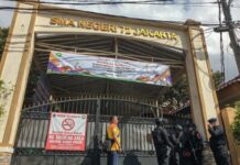 Ledakan di Masjid SMAN 72 Jakarta Lukai 20 Orang, Polisi Temukan Senjata Rakitan dan Molotov Foto ist (Pos Kota)