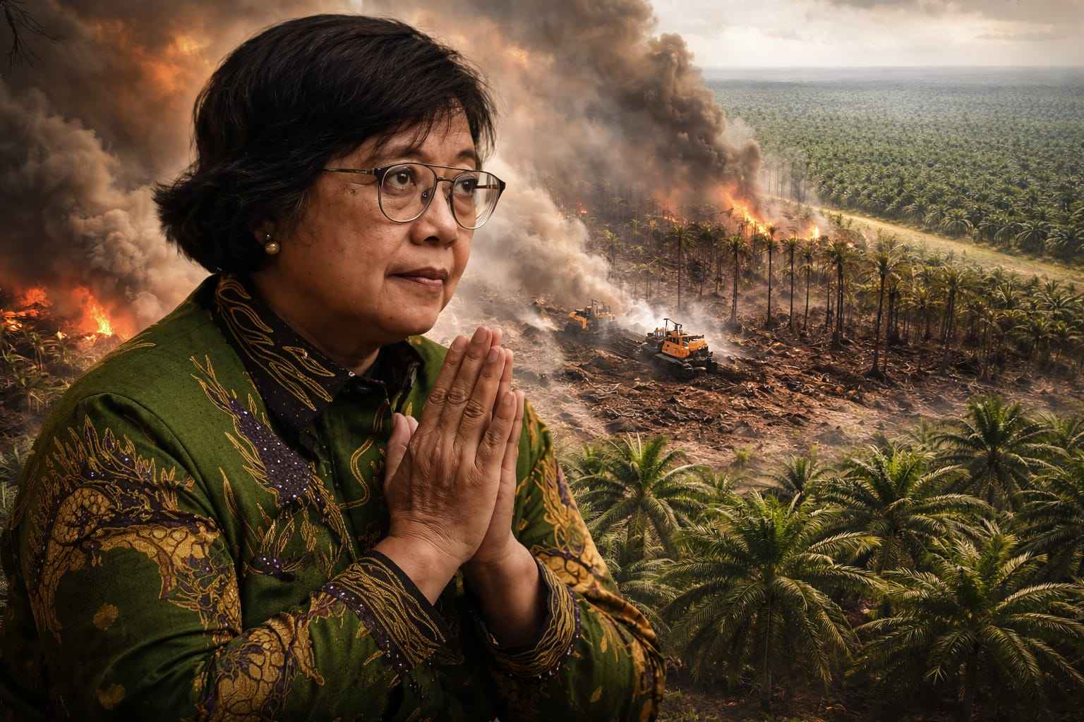 Kejaksaan Agung menggeledah rumah mantan Menteri Lingkungan Hidup dan Kehutanan (LHK) Siti Nurbaya Bakar terkait dugaan korupsi tata kelola kebun dan industri kelapa sawit.