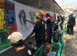 140 Pelukis Lintas Generasi di Sidoarjo Rayakan Bulan Menggambar Nasional
